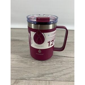 Manna Tahoe 12oz Stainless Steel Mug Plum Purple Leak Proof Lid Vacuum Insulated